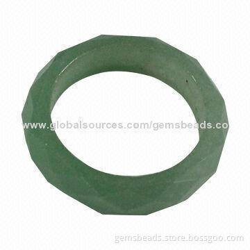 Gemstone band rings